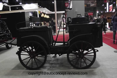 1891 Back to back seating steam powered vehicle